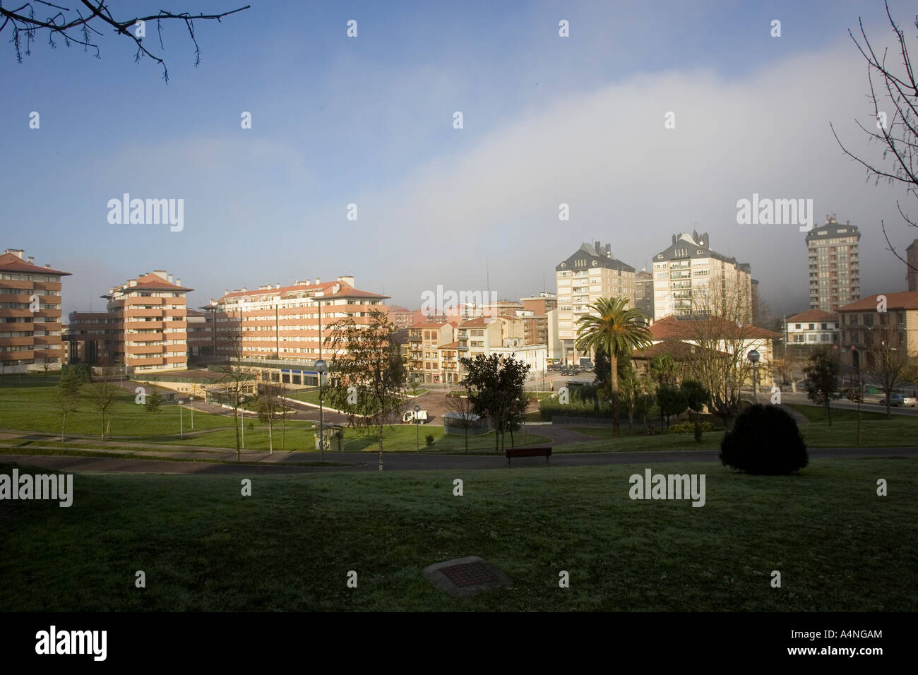 Blick auf Galdakao, Bizkaia, Baskenland, Spanien. Stockfoto