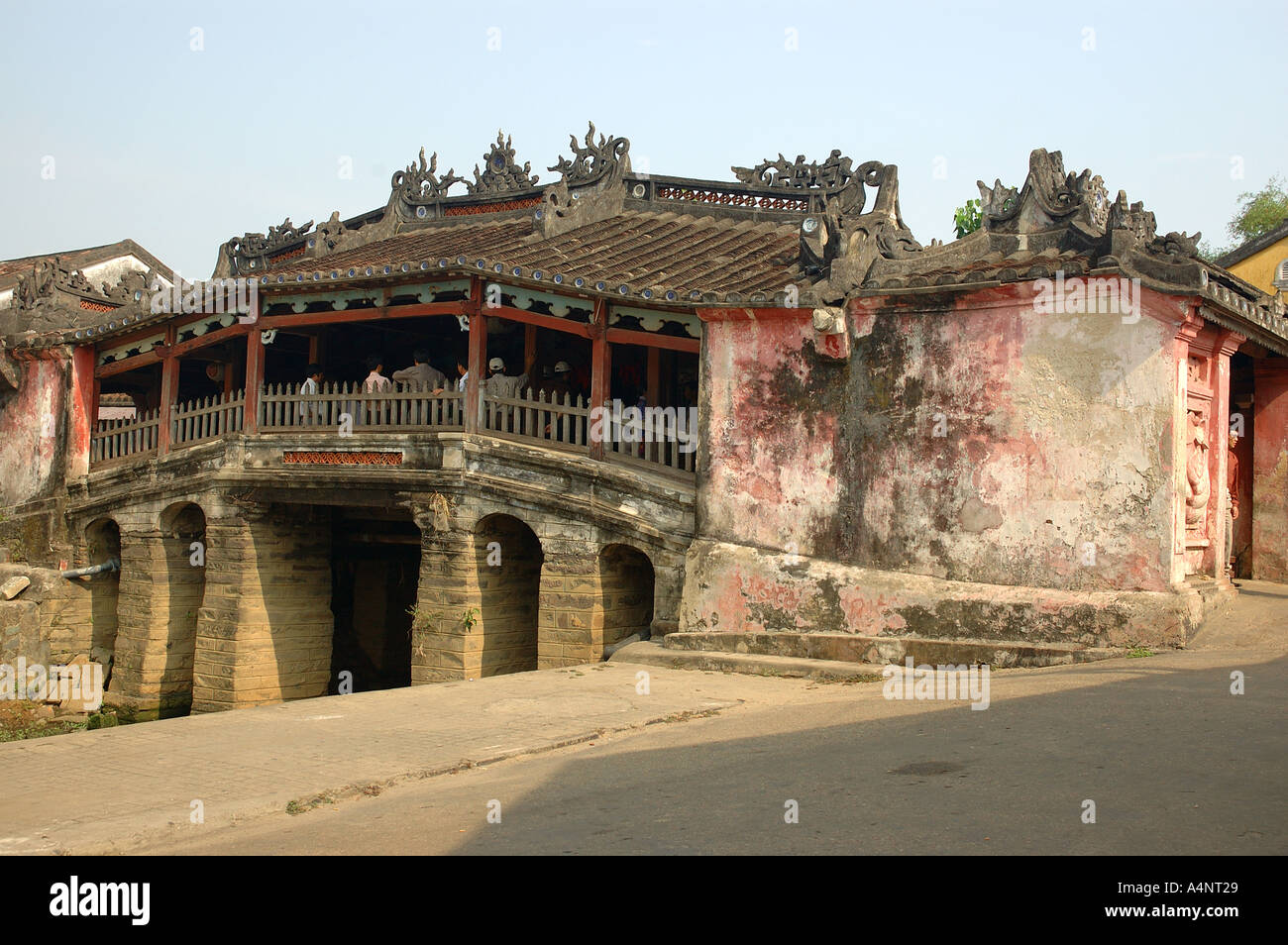 Hoi an eine japanische überdachte Brücke Vietnam in Südostasien Stockfoto