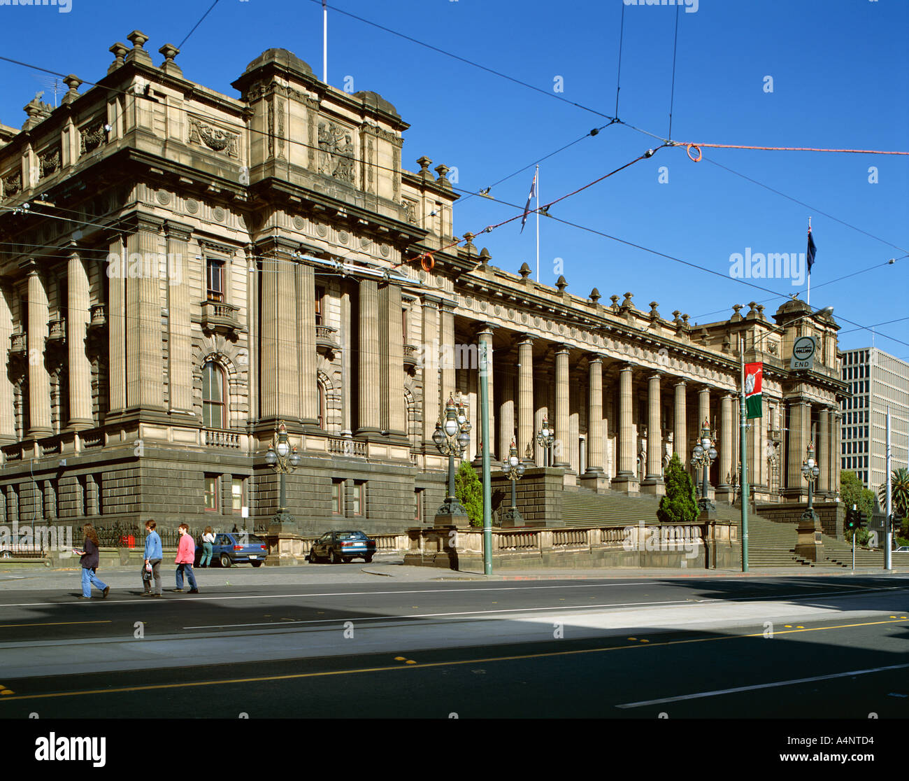 Außenseite des State Parliament House Melbourne Victoria Australien Pazifik Stockfoto