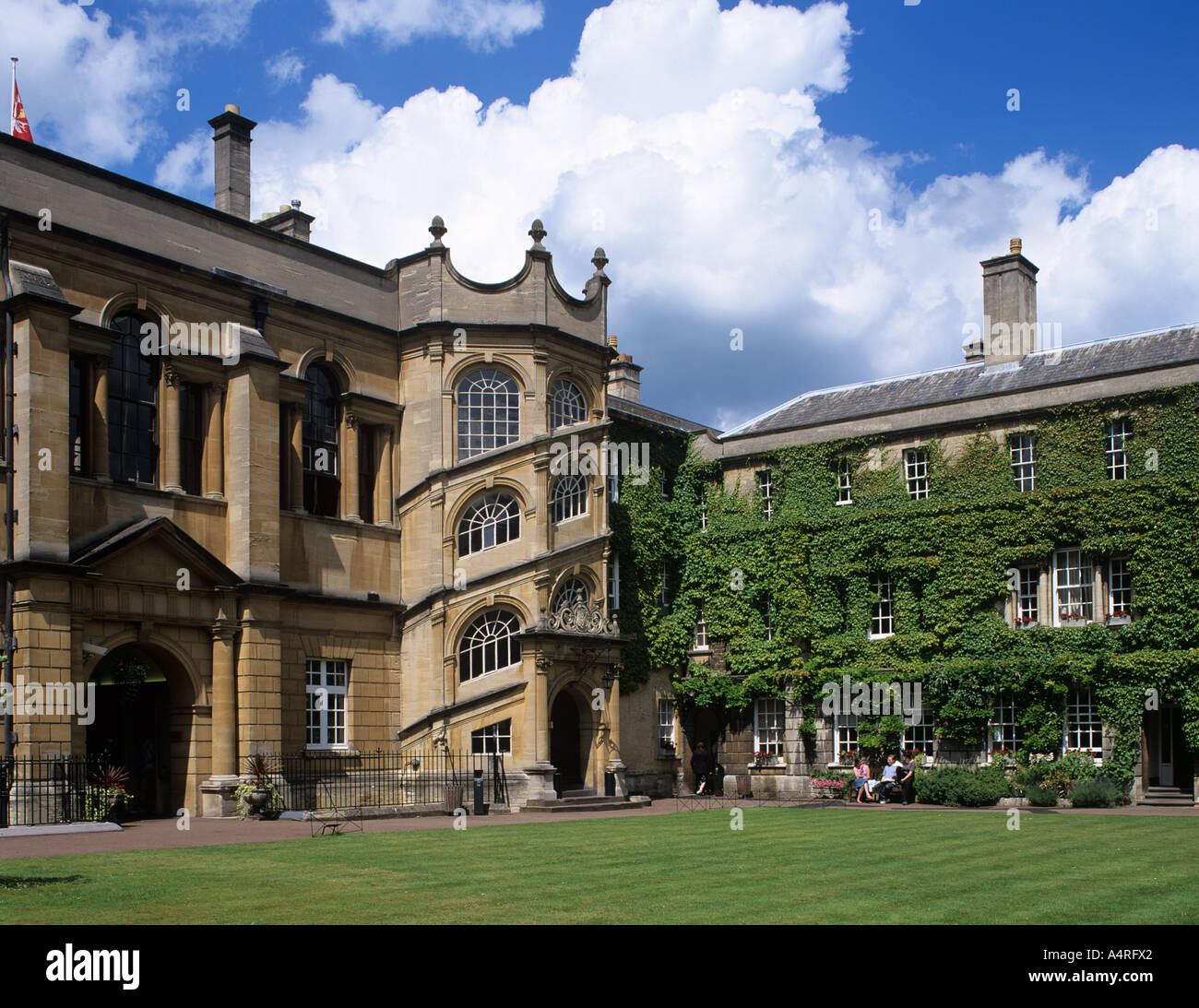Hertford College Hall Treppe, Oxford, England. Stockfoto