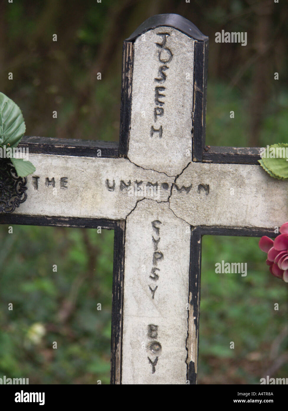 Der unbekannte junge Roma s Grab Newmarket Suffolk England Stockfoto