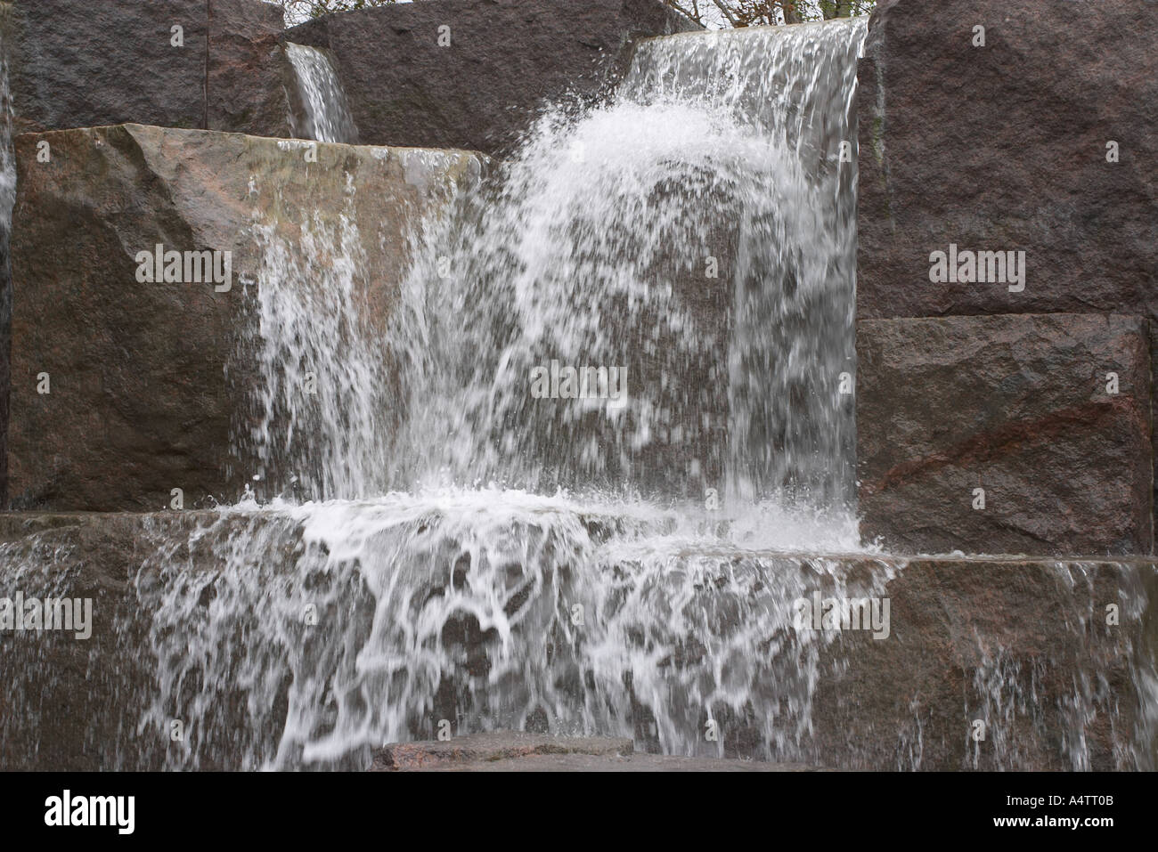 FDR Memorial Wasserfälle Stockfoto
