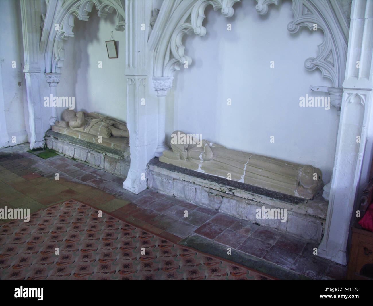 Wickhampton Kirche die gottlosen Brüder Bildnissen Norfolk England Stockfoto