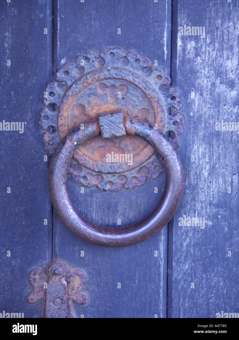 Limpenhoe Kirche Metallring aus Southwood Norfolk England Stockfoto