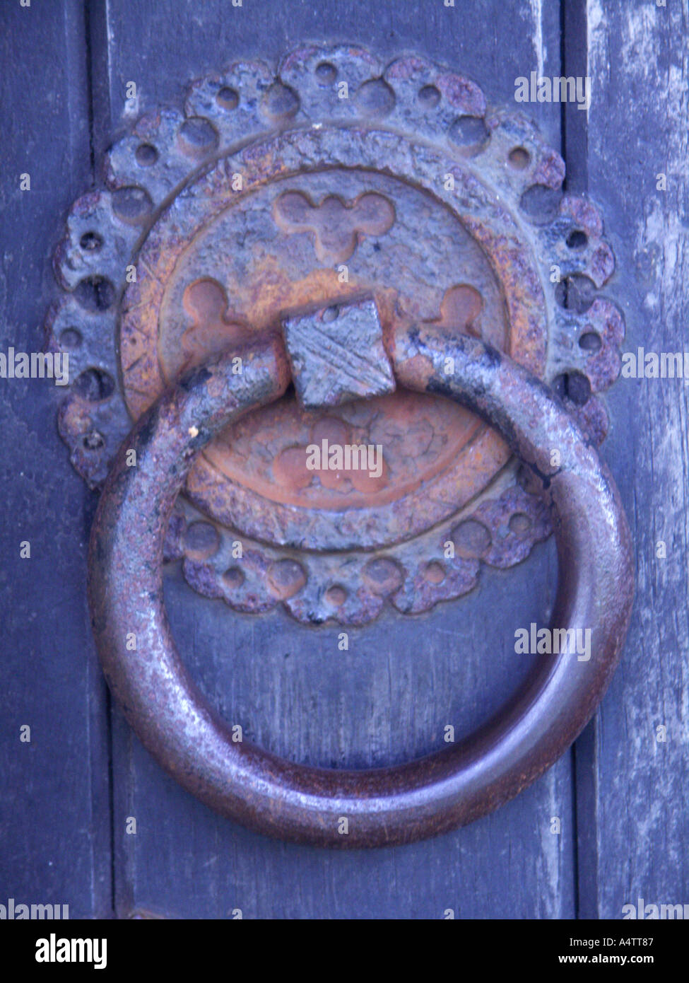 Limpenhoe Kirche Metallring aus Southwood Norfolk England Stockfoto