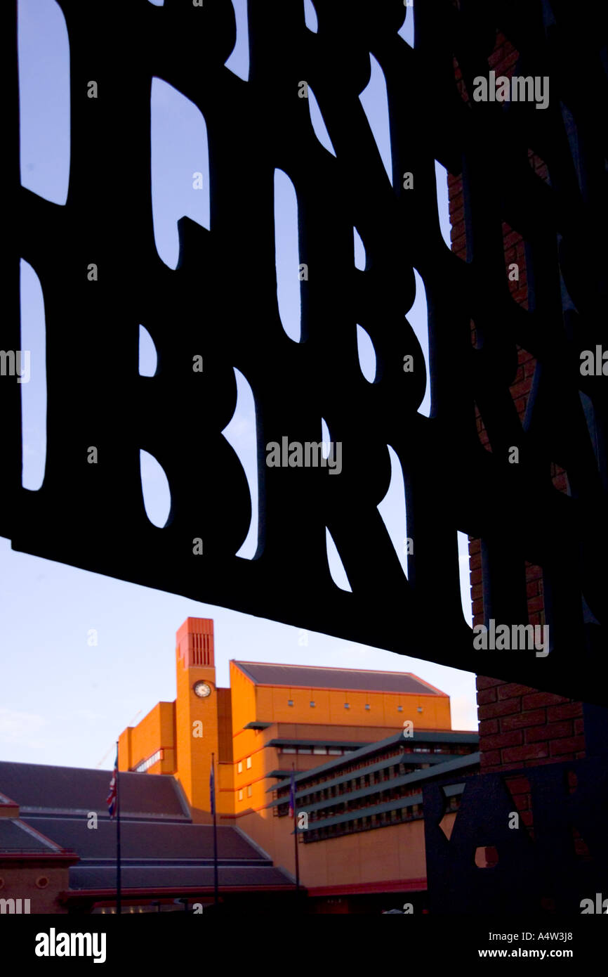 Die British Library Euston Rd London Stockfoto