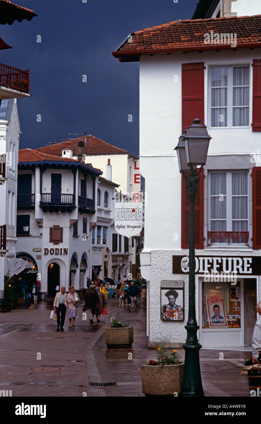 Biarritz-Gewitter Stockfoto