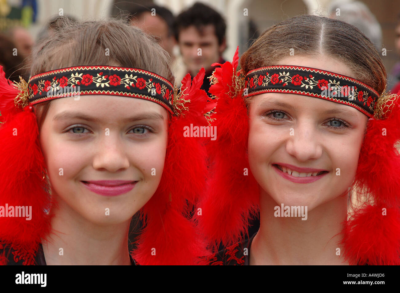 Ukrainische Mädchen in 23 April International Kinder Festival Istanbul Türkei Stockfoto