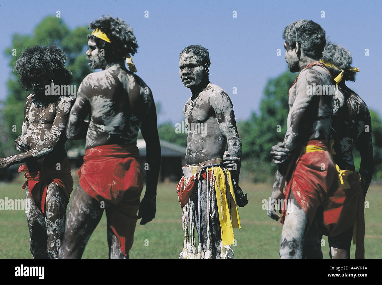 Aborigines Ritualtanz in Arnhemland Australien Stockfoto