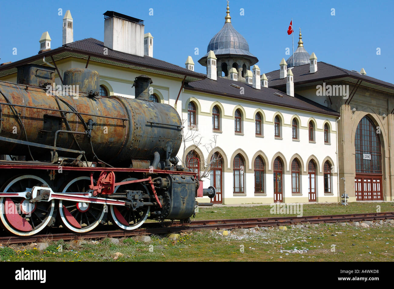 Alten Bahnhof in Edirne-Türkei Stockfoto