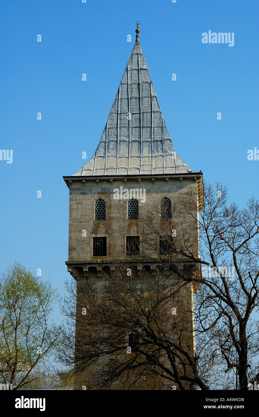 Justiz Turm der alten osmanischen Palast Edirne, Türkei Stockfoto