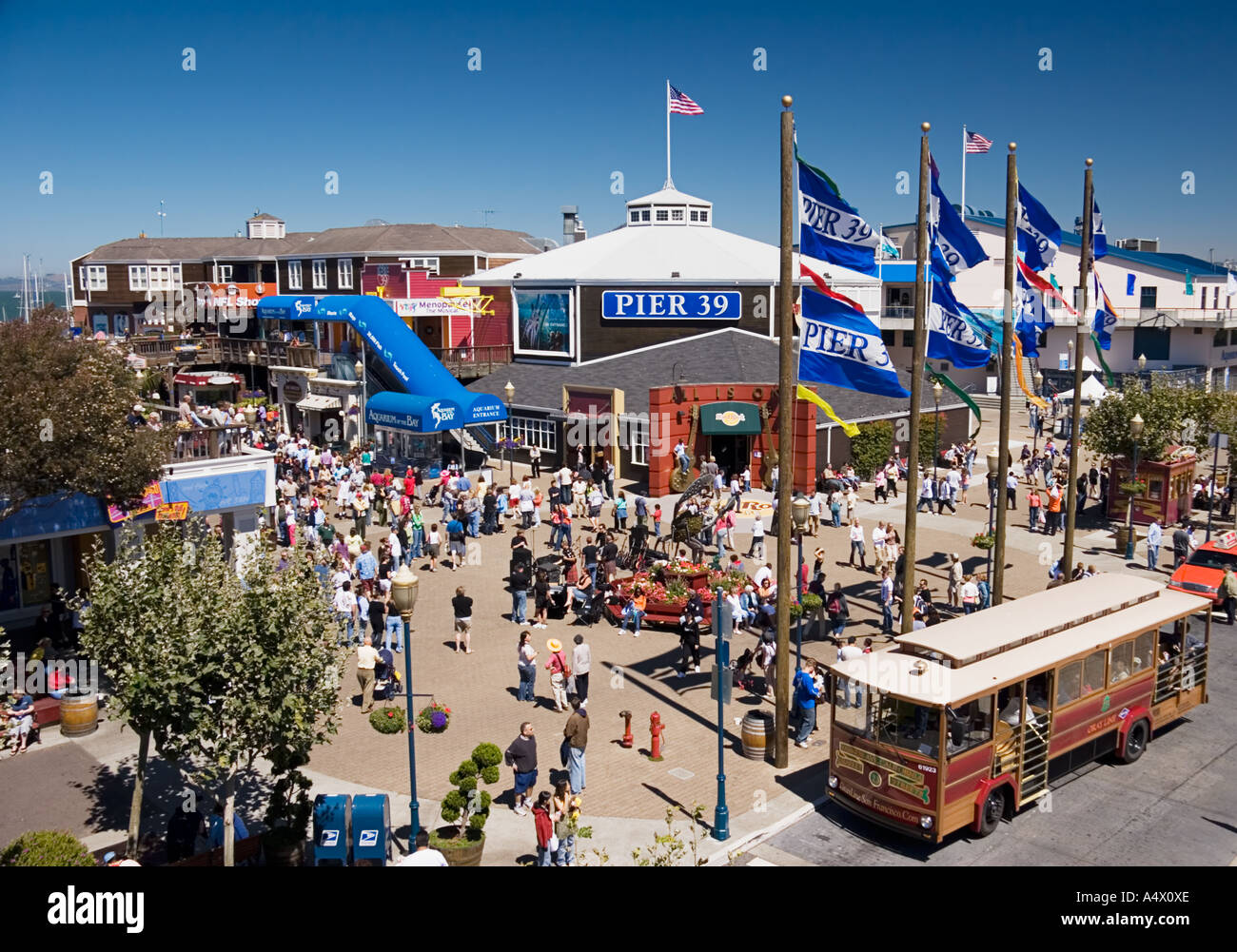 Pier 39, San Francisco, San Francisco, California, Vereinigte Staaten von Amerika Stockfoto
