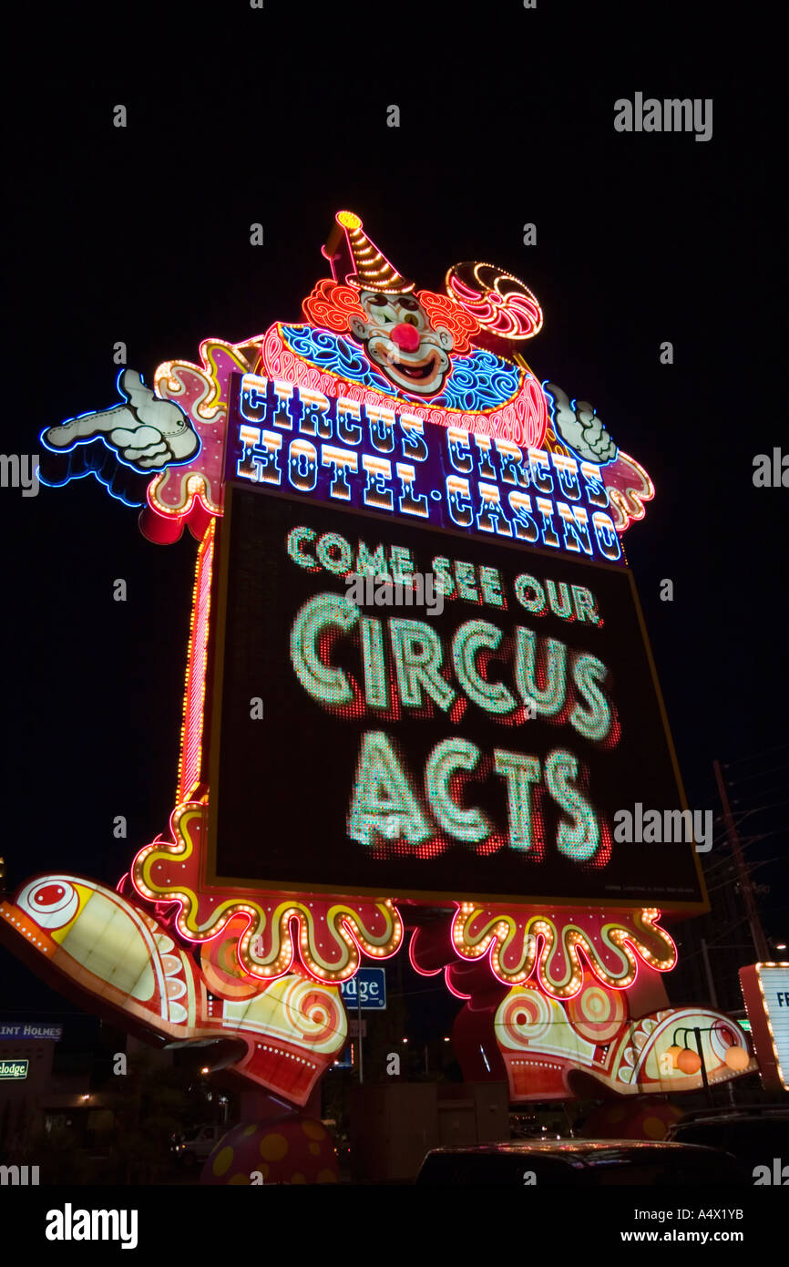 Circus Circus Hotel &amp; Casino, Las Vegas, Nevada, Vereinigte Staaten von Amerika Stockfoto