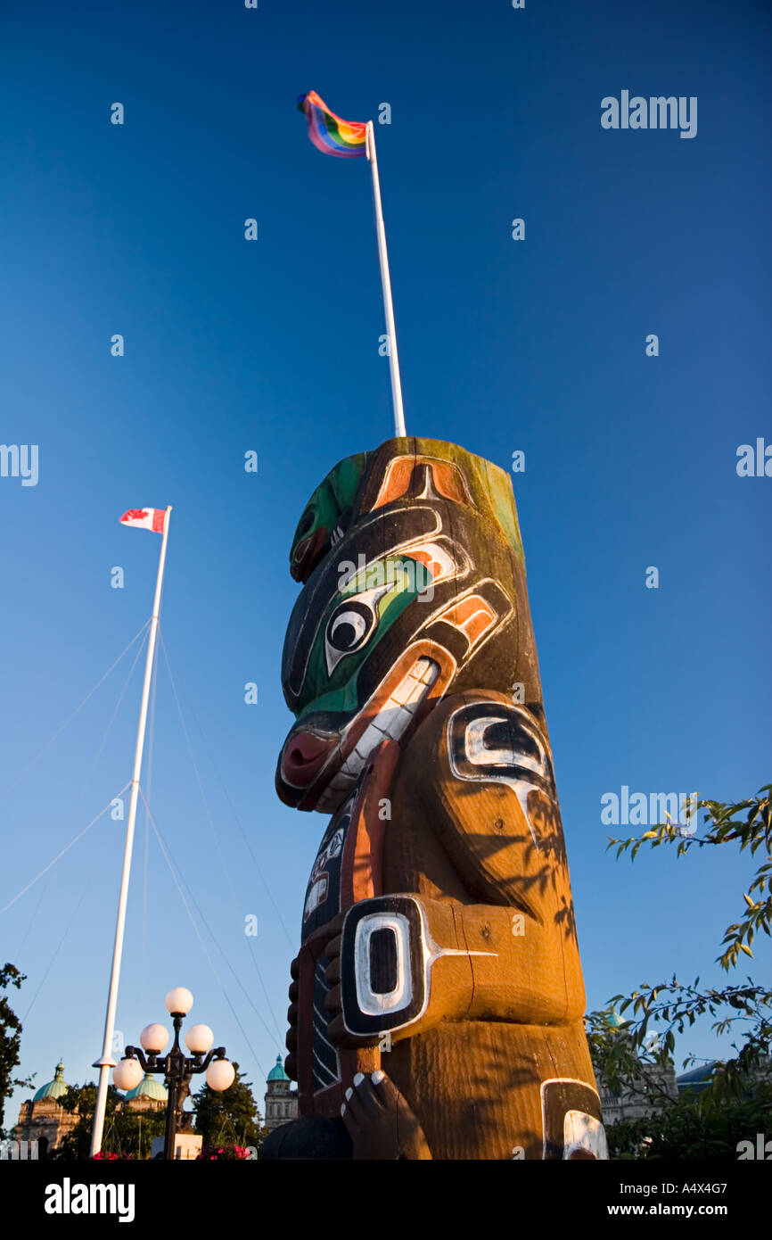 BC Parlamentsgebäude, Victoria, Vancouver Island, British Columbia, Kanada Stockfoto