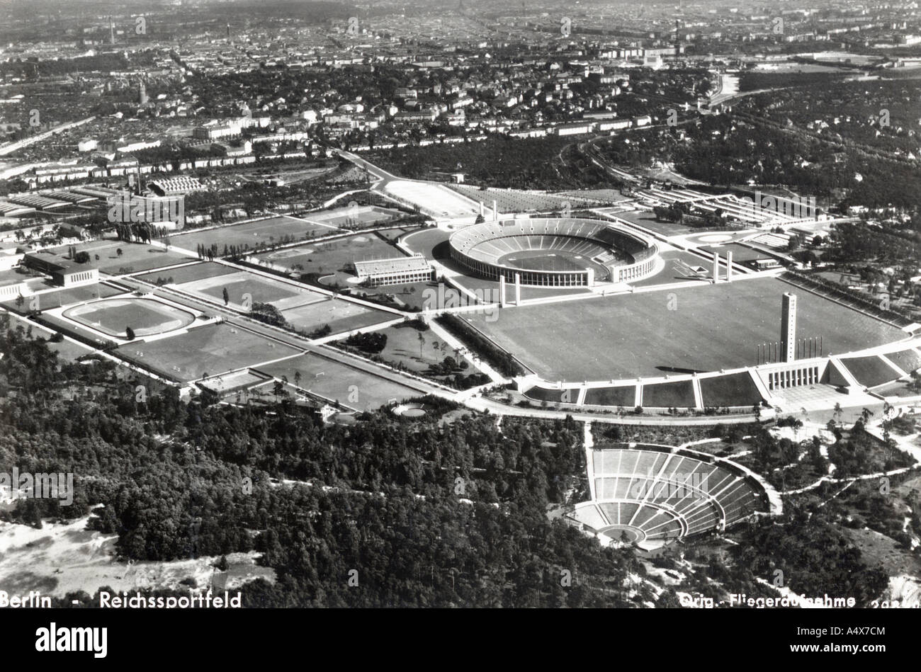 Reichssportfeldes Reich Sportareal etwa 1936 Berlin Deutschland Stockfoto