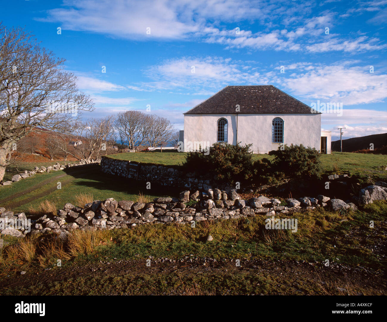 Die Dorfkirche in Scalasaig Insel Colonsay Inneren Hebriden westlichen Schottland Stockfoto