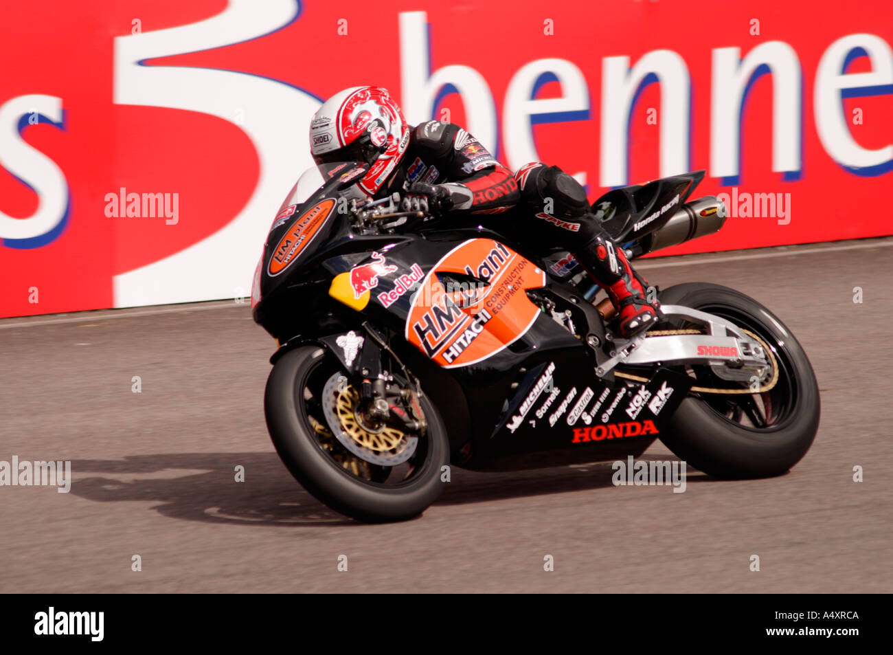 Michael Ritter fährt in British Superbikes BSB 2005 Stockfoto