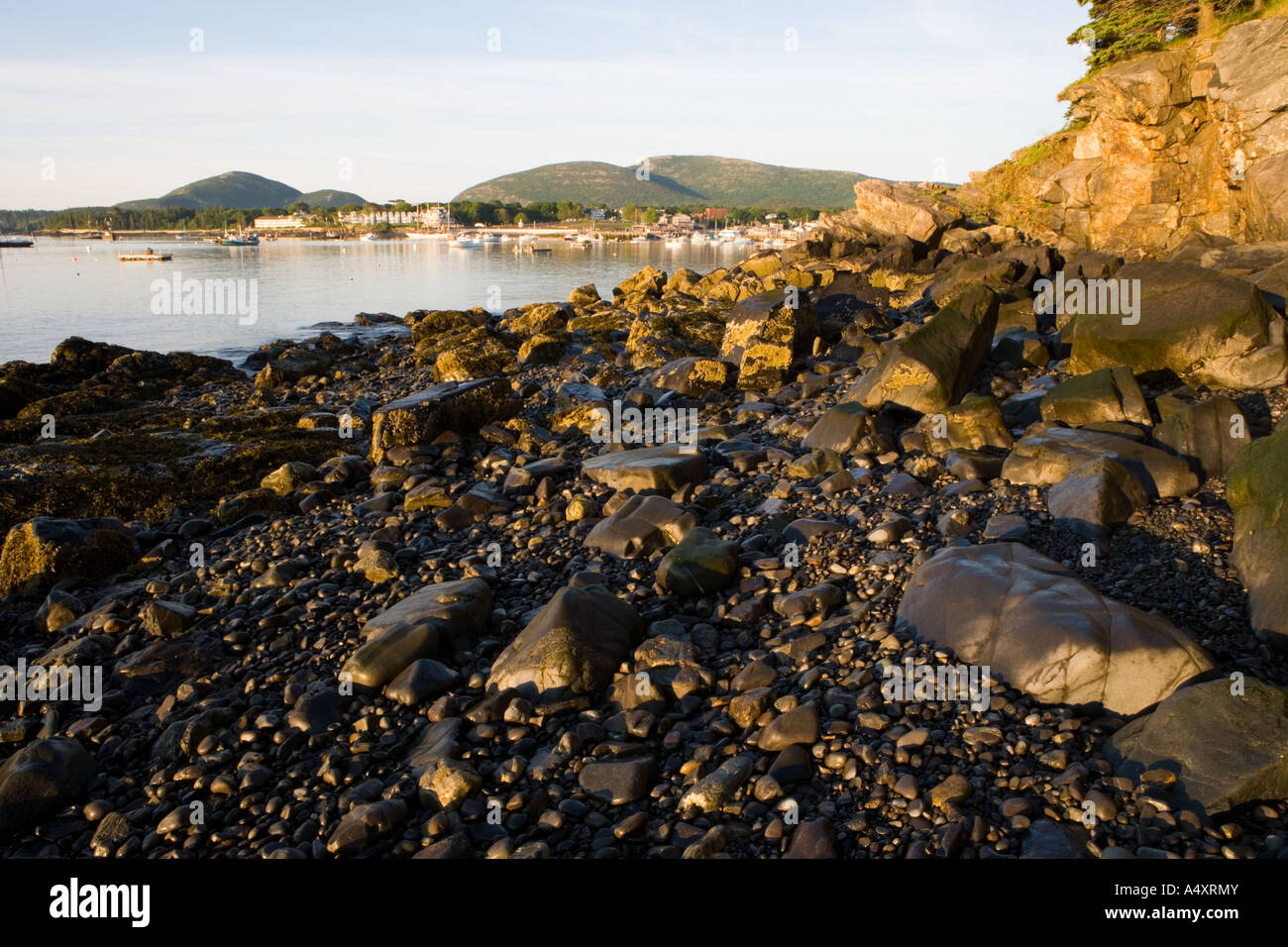 Bar Harbor, Maine wie Bar Insel Mount Desert Island gesehen Stockfoto