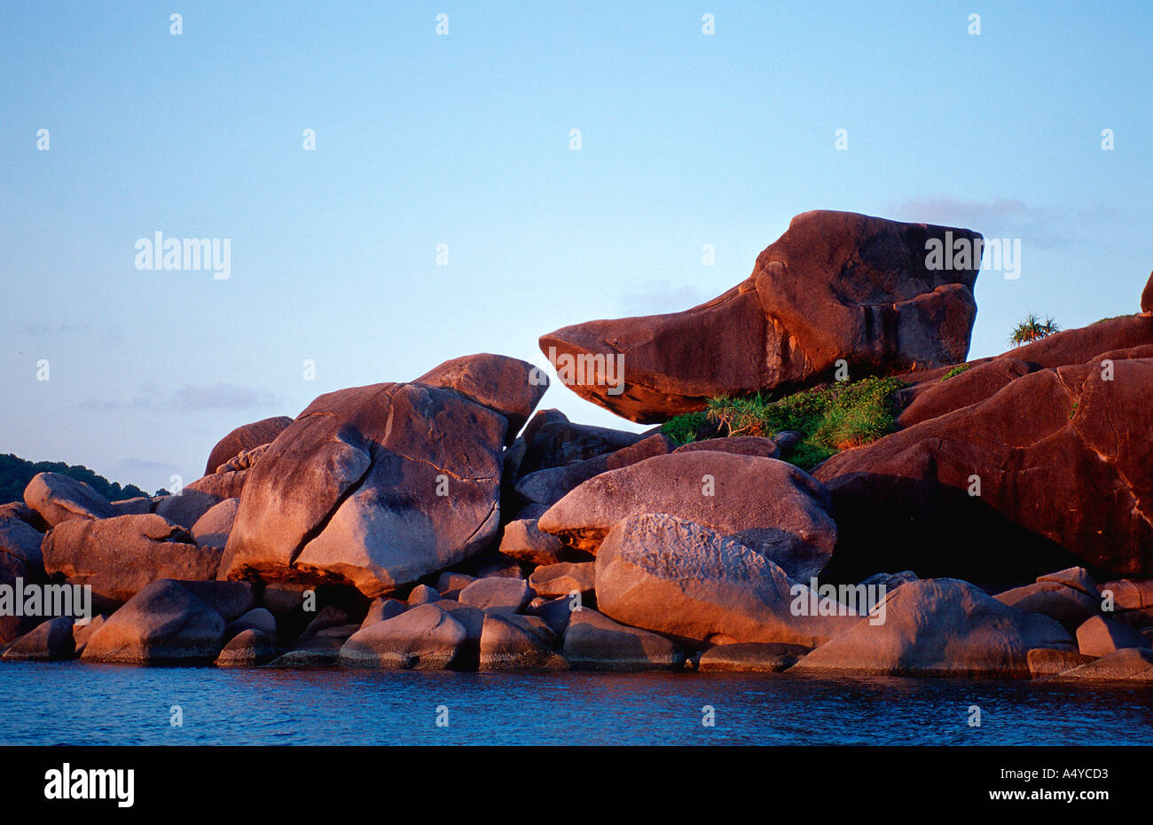 Similan Insel Donald Duck Rock Thailand Similan Islands Stockfoto