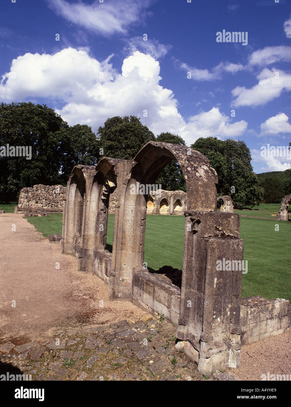 Die Ruinen von Hailes Abbey in den cotswolds Stockfoto