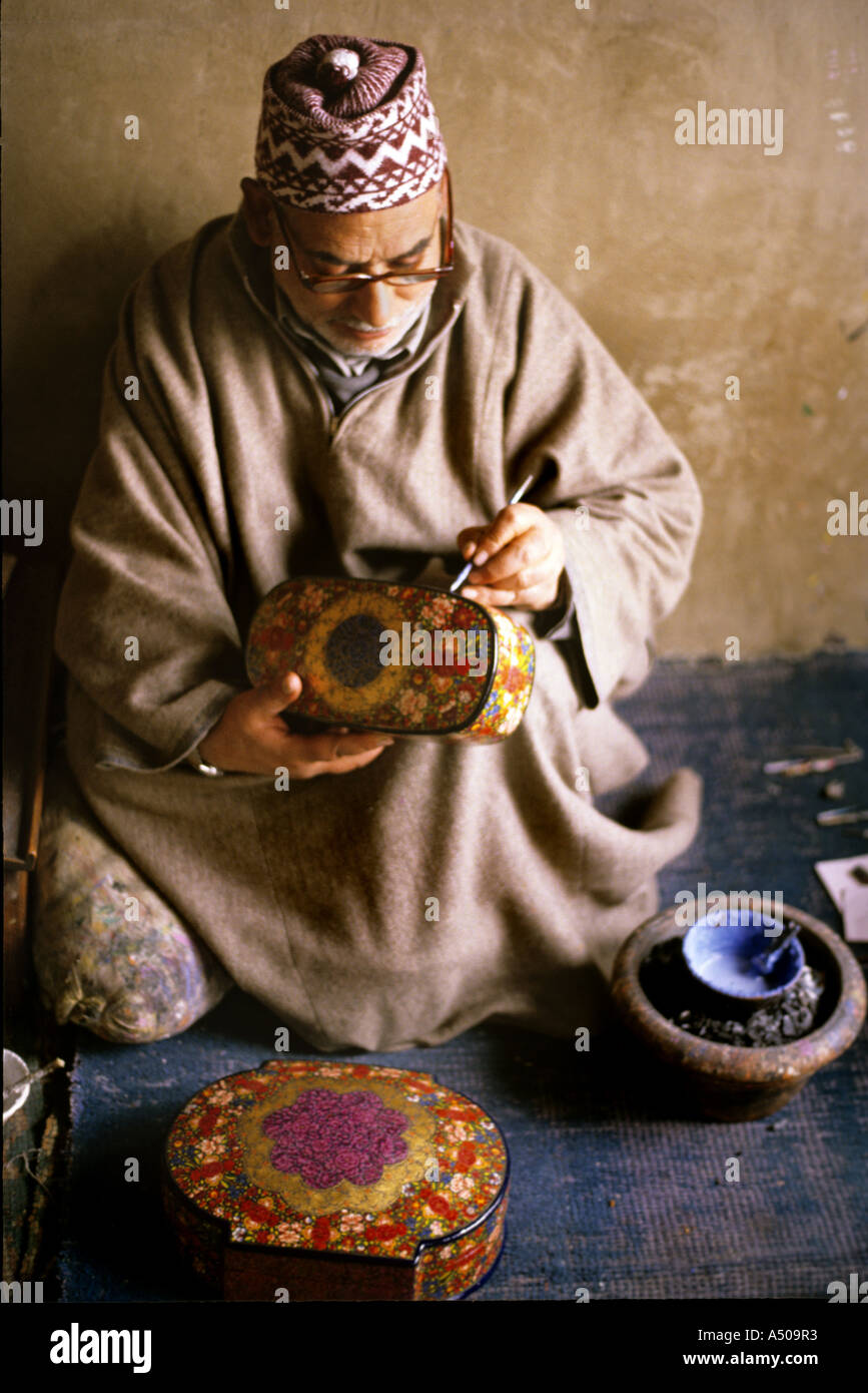 Kashmiri Handwerker Stockfoto
