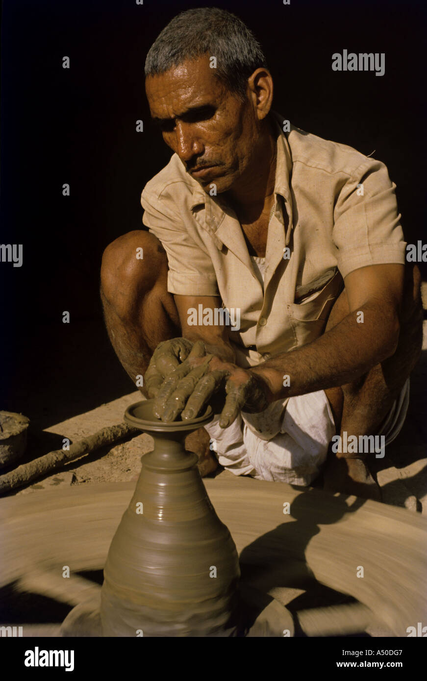 Lokale Handwerker in Kutch, Gujarat Stockfoto