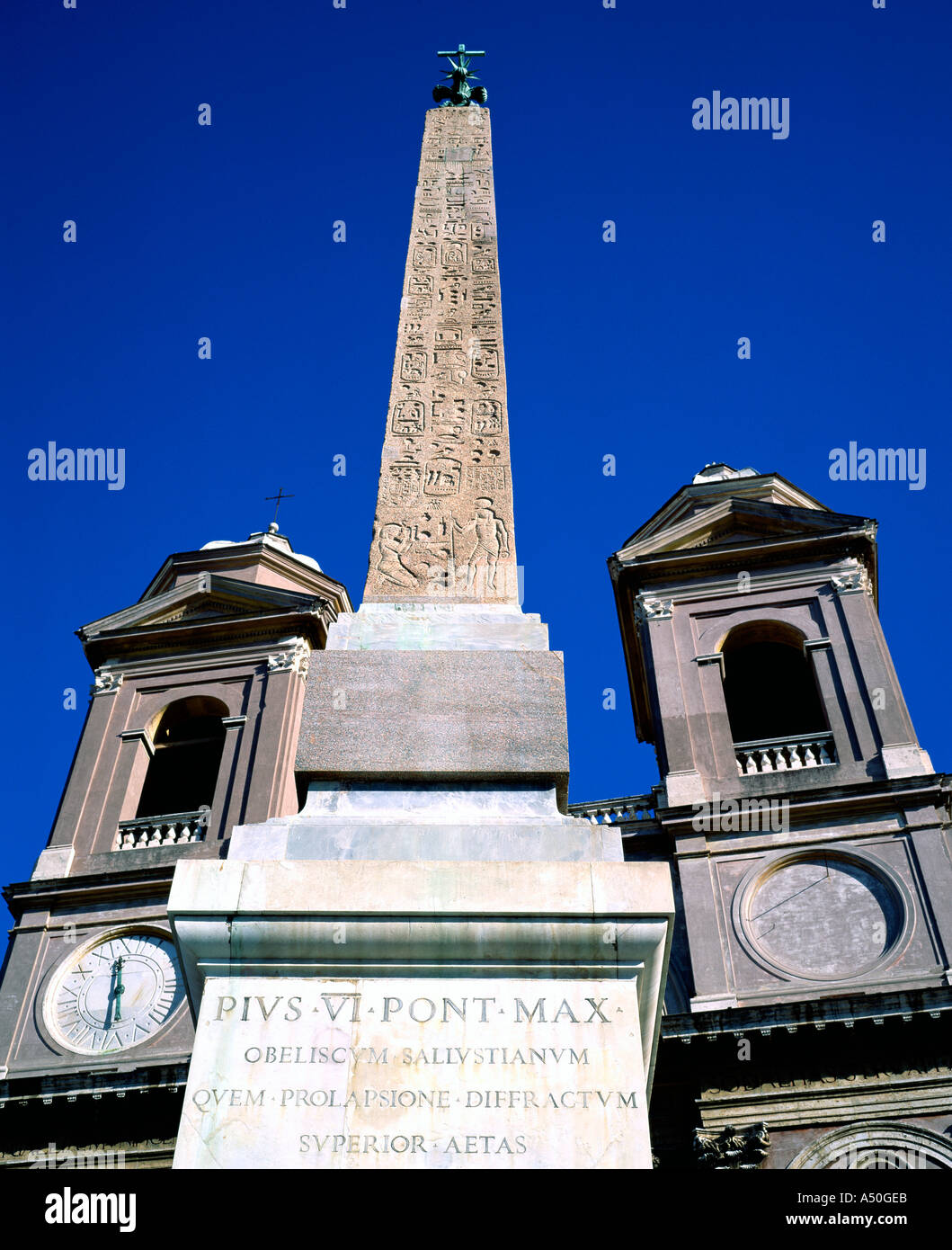 Trinita dei Monti Rom Italien Stockfoto