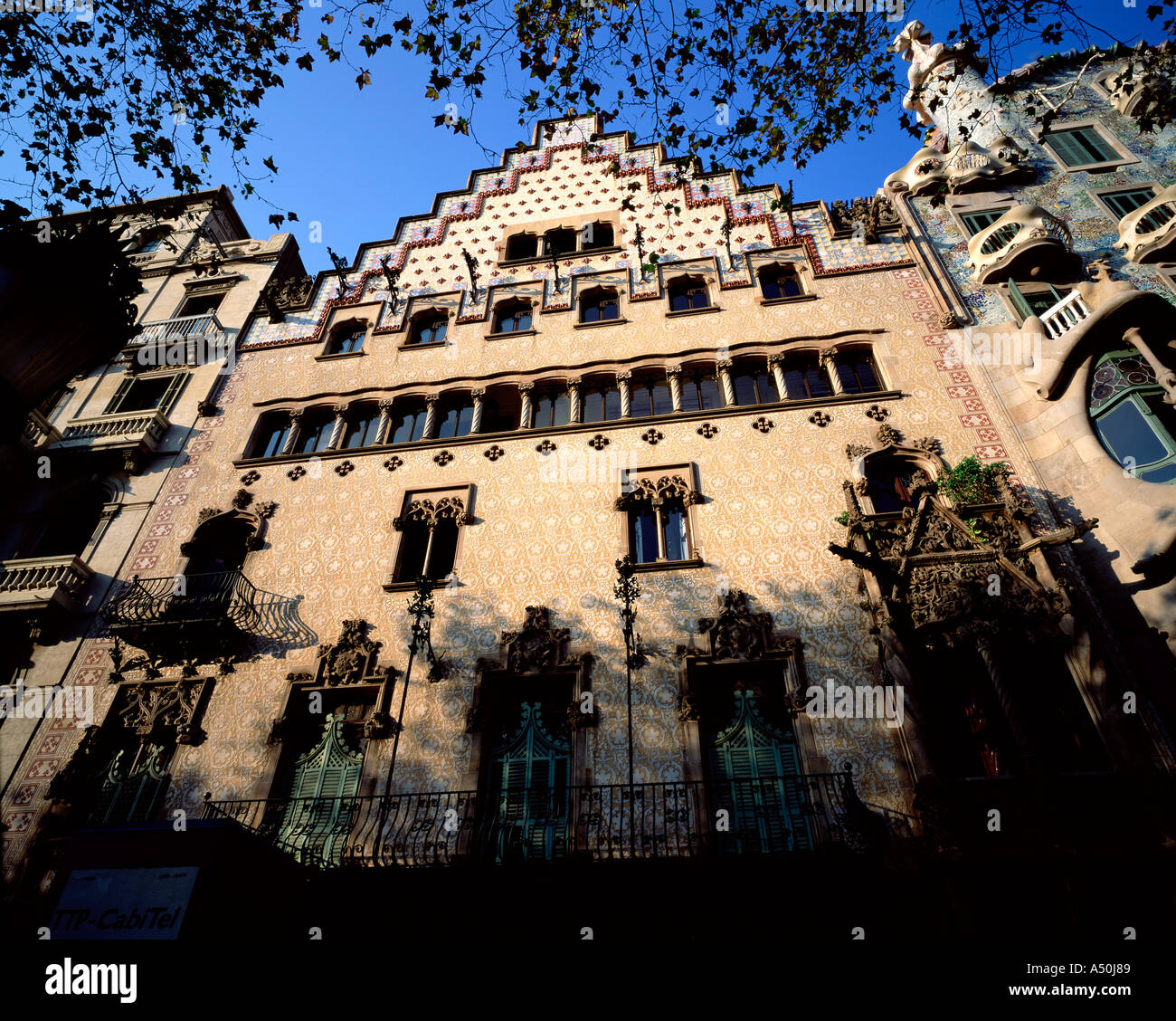 Casa Amatller, Barcelona, Spanien Stockfoto