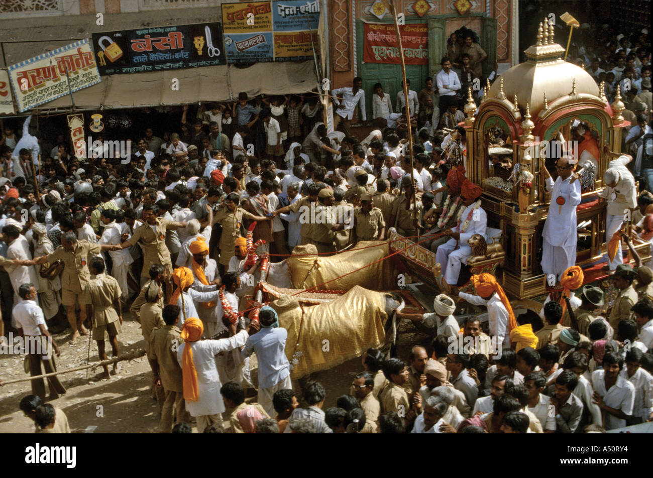 Rath Yatra Jaipur Rajasthan Indien Stockfoto Rath Yatra Jaipur Rajasthan Indien Stockfoto