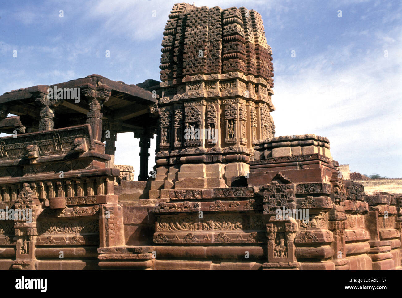 Jain Tempel Rajasthan Indien Stockfoto