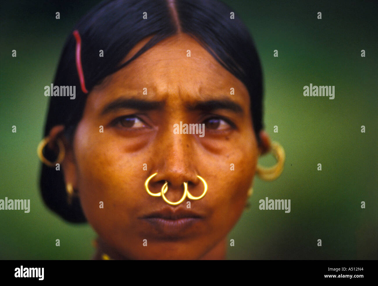 Indianerin Koraput Bezirk Orissa, Indien Stockfoto