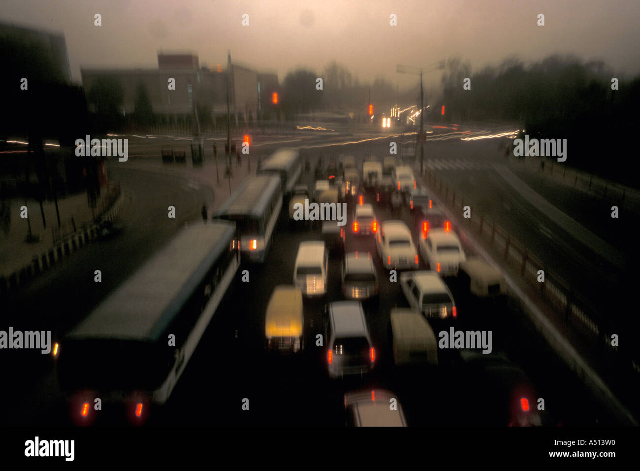 Nachtleben-Delhi Indien Stockfoto