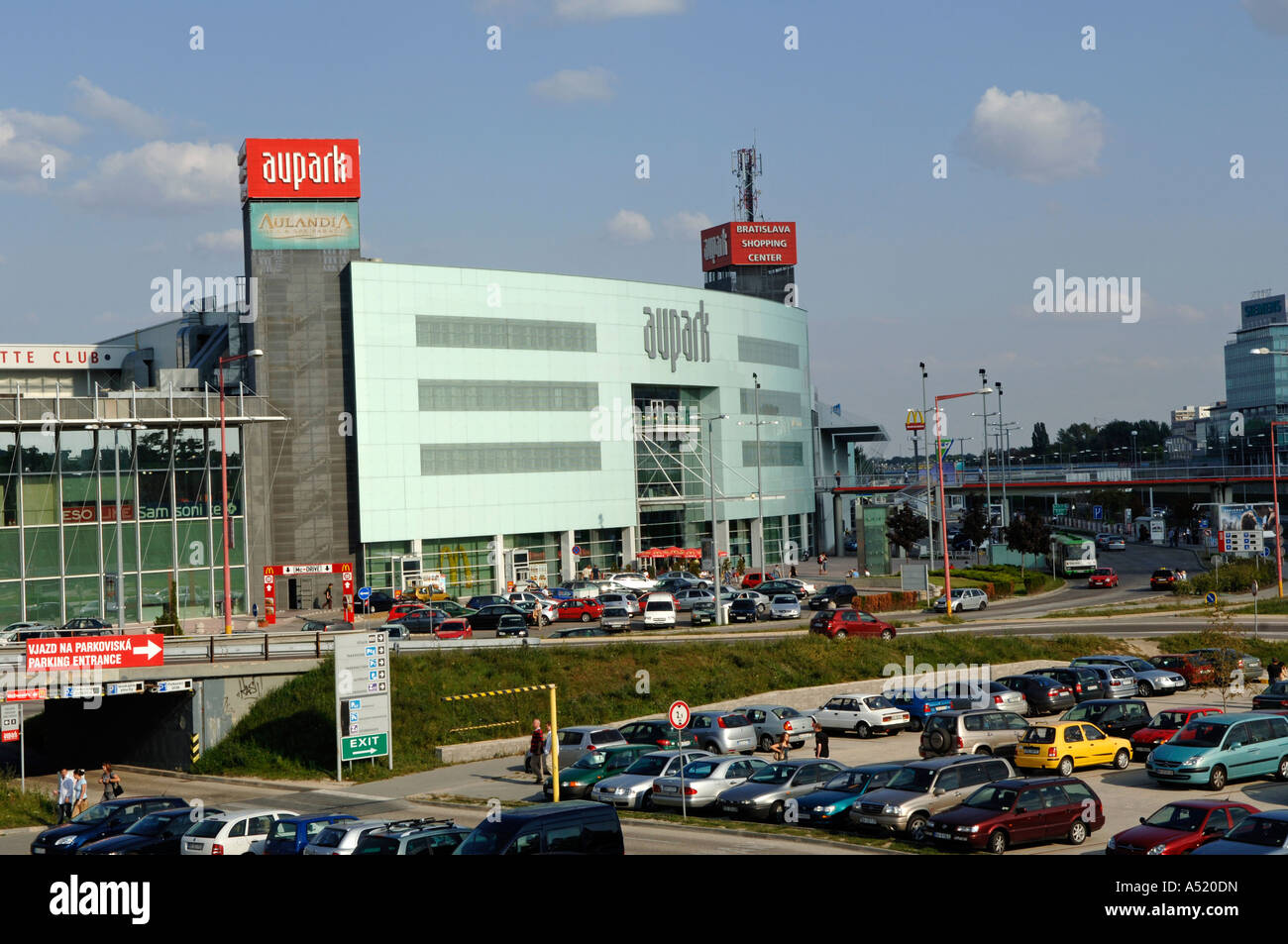 Bratislava, Einkaufszentrum Aupark Stockfoto