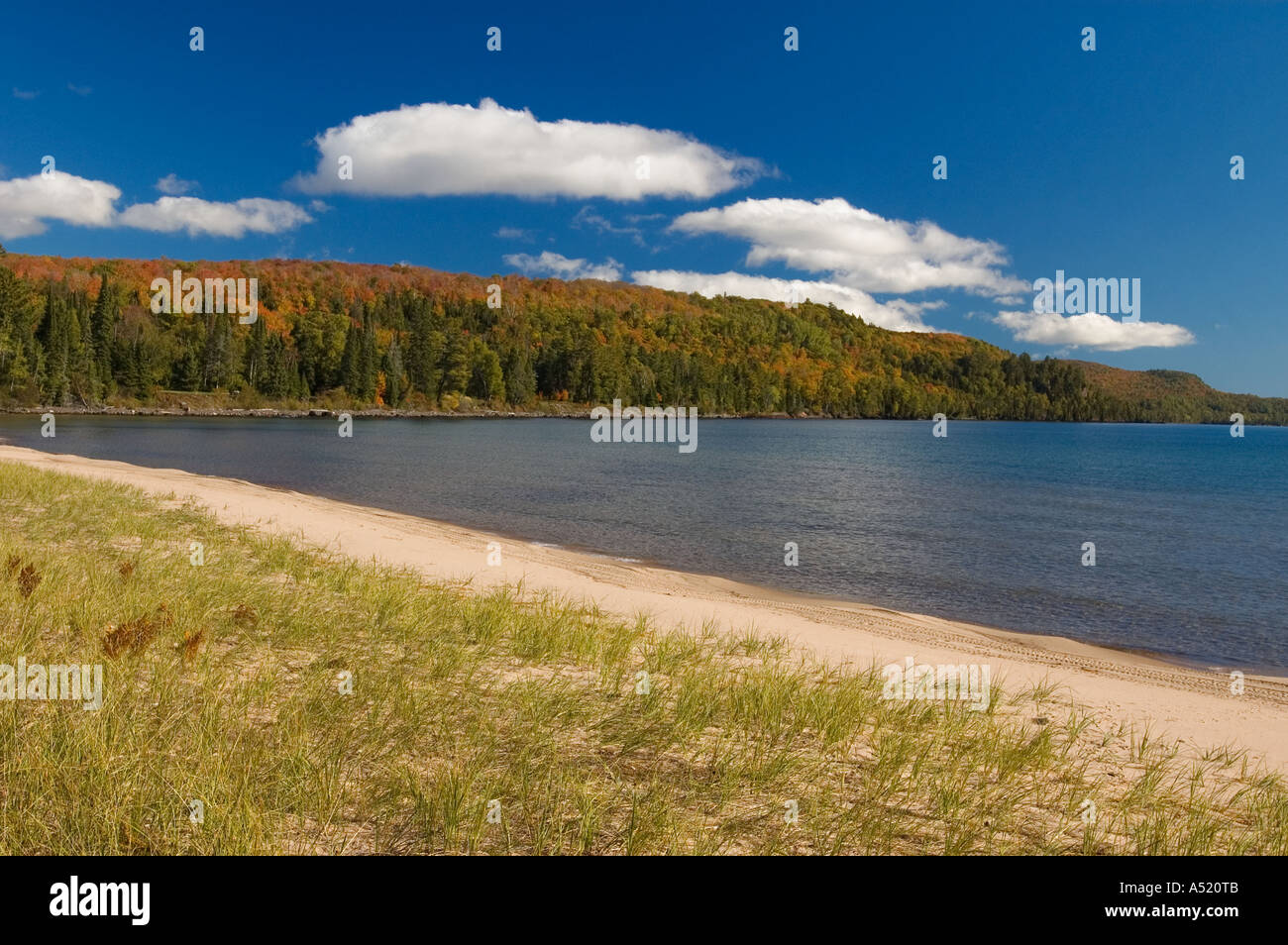 Herbst auf Bete Grise Bay am Lake Superior Keweenaw-Halbinsel obere Halbinsel Michigan Stockfoto