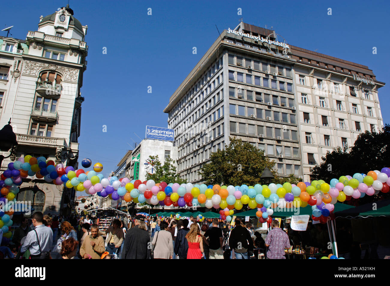 Beograd, Innenstadt, Fußgängerzone Stockfoto