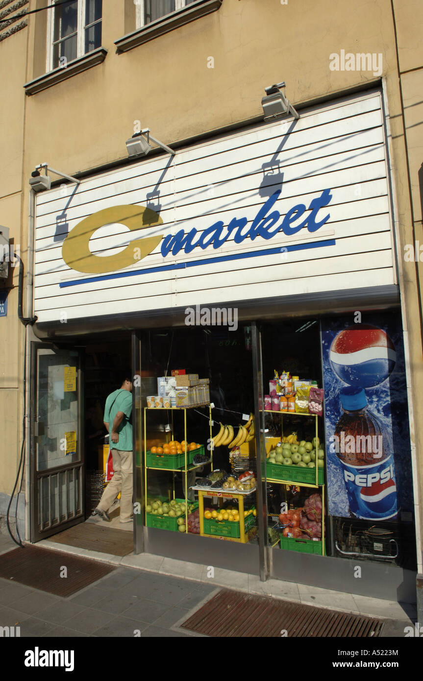 Beograd, C-Markt Stockfoto