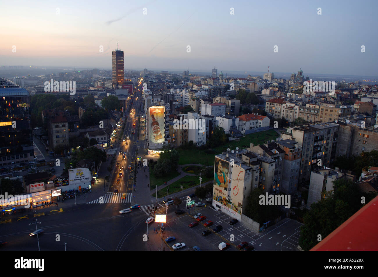 Beograd, Stadtzentrum Stockfoto