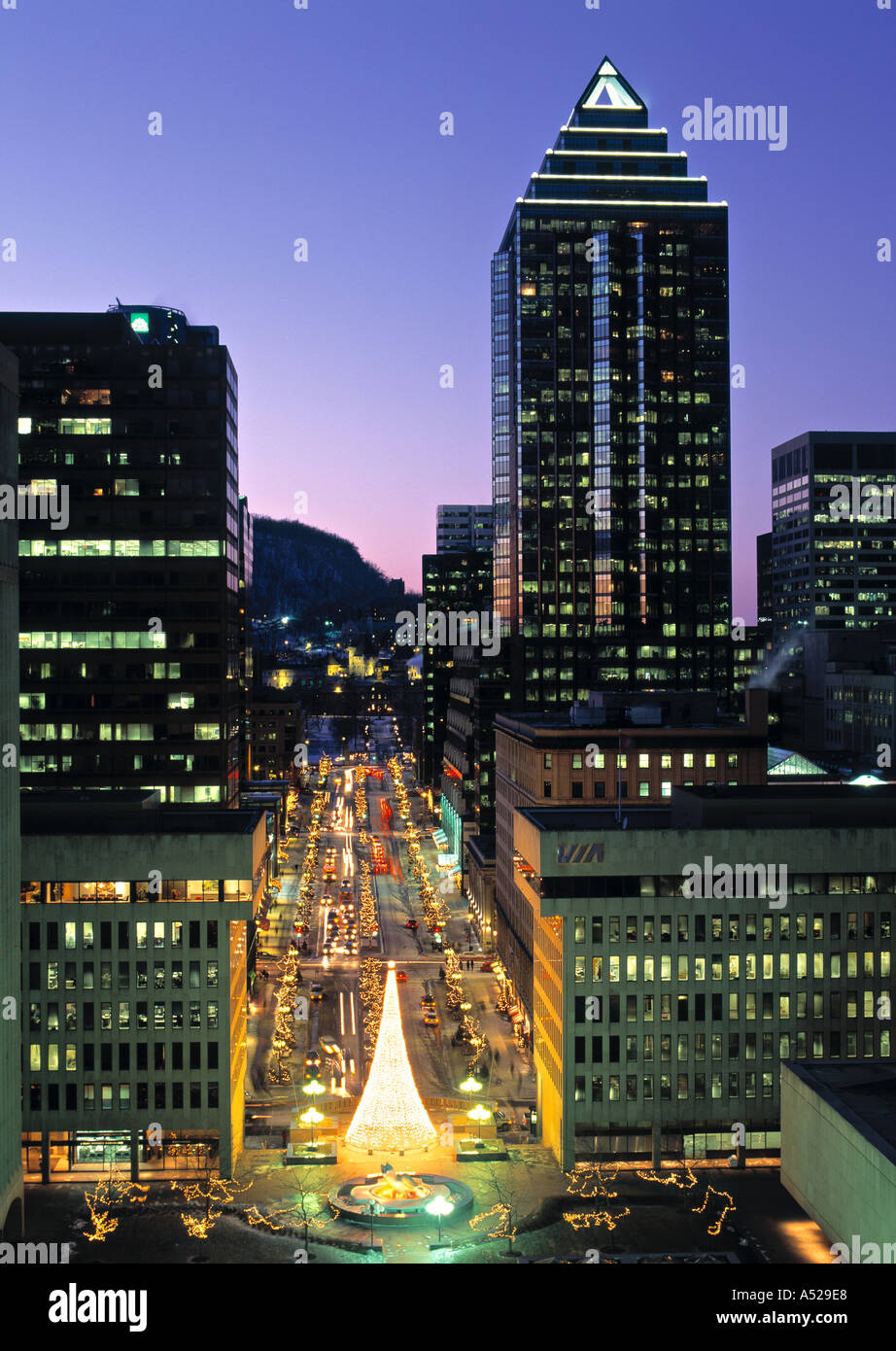 Setzen Sie Ville Marie, Montreal, Quebec, Kanada Stockfoto