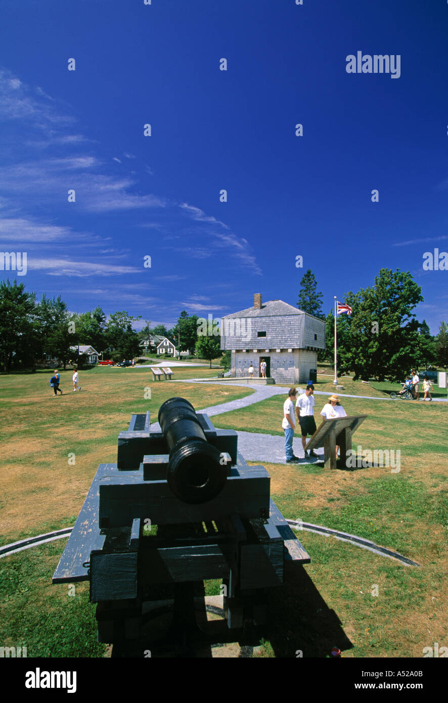 Blockhaus Fort, St. Andrews, New Brunswick, Kanada Stockfoto