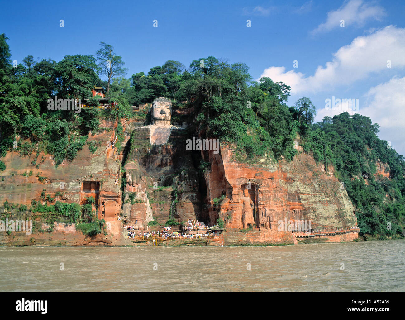 Großen Buddha, Dadu-Fluss, Leshan, Sichuan, China Stockfoto