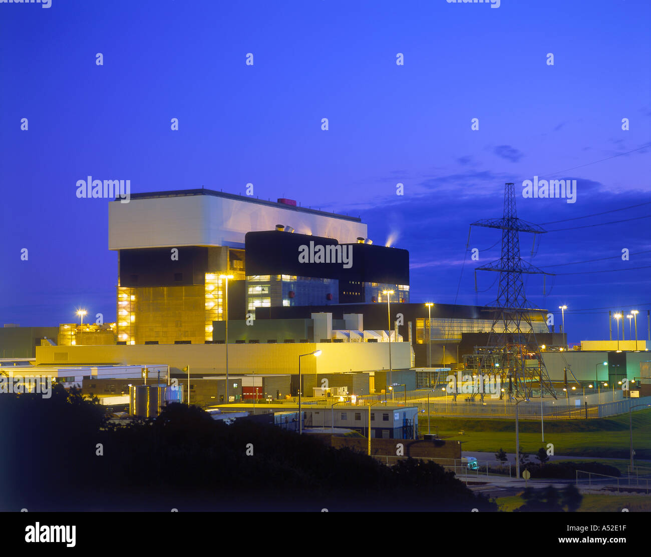 Kernkraftwerk Heysham Stockfoto