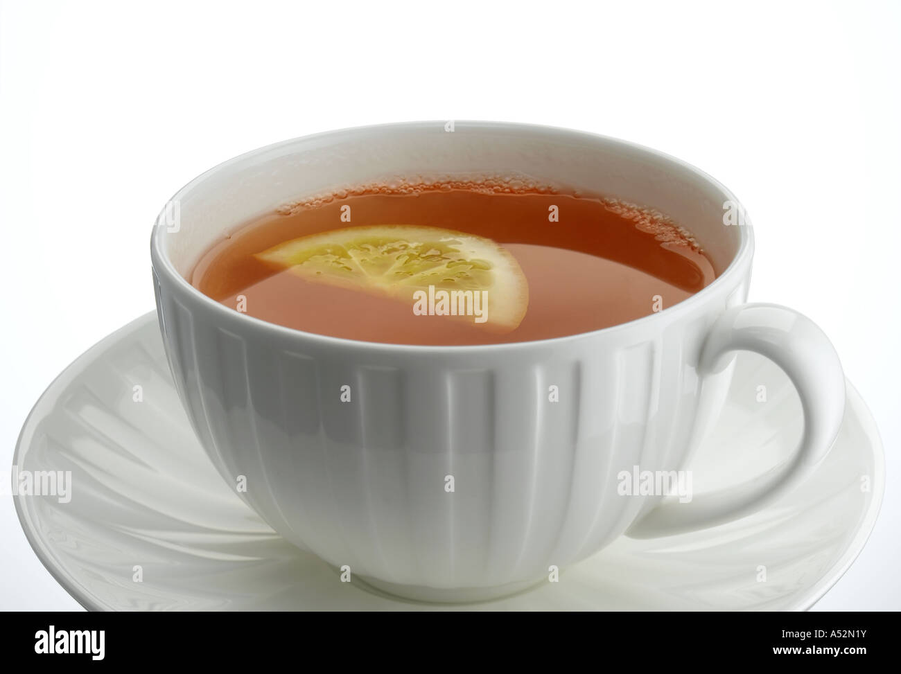 Tee mit Zitrone Stockfoto