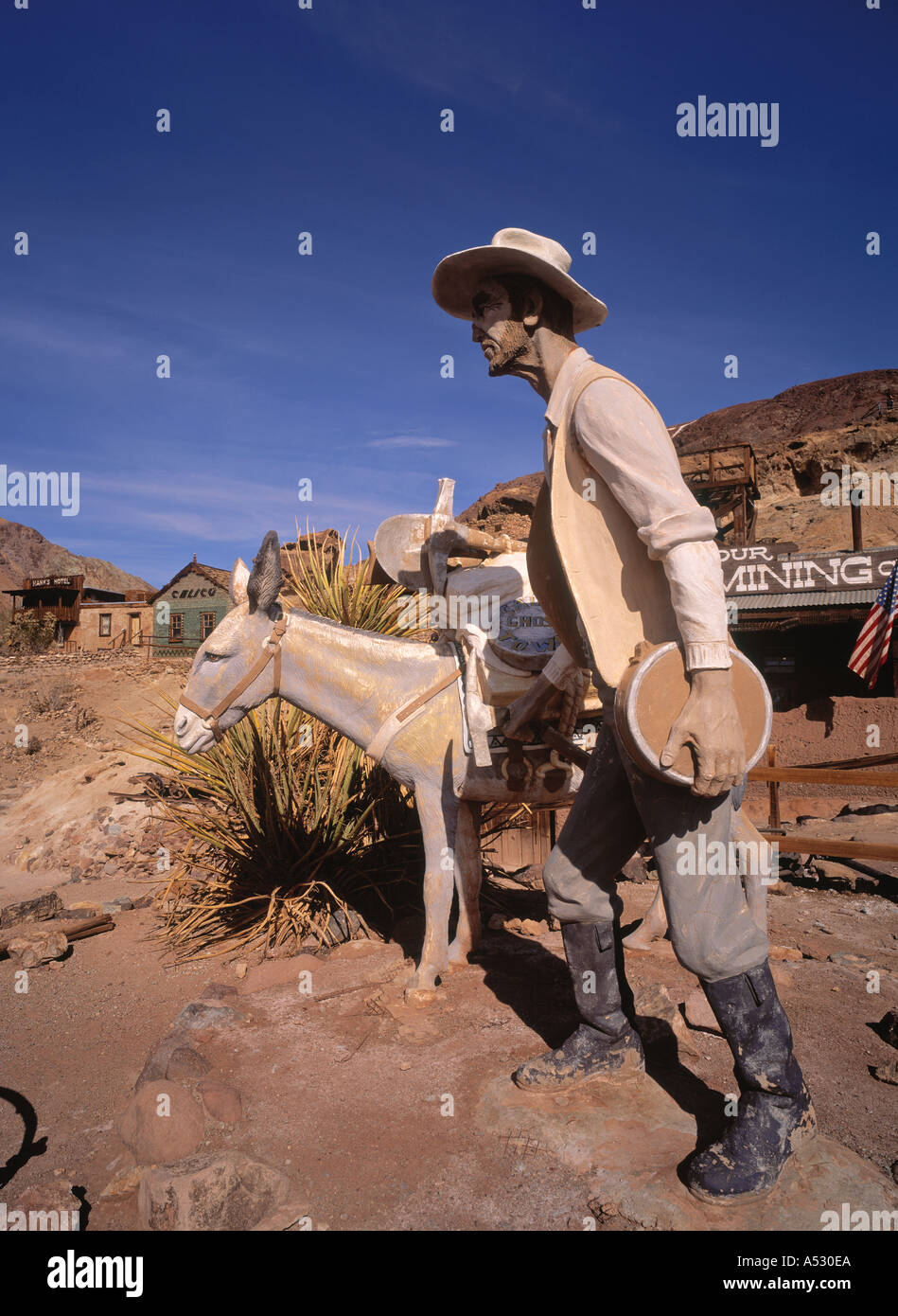 Calico Bergbaustadt, Kalifornien, USA Stockfoto