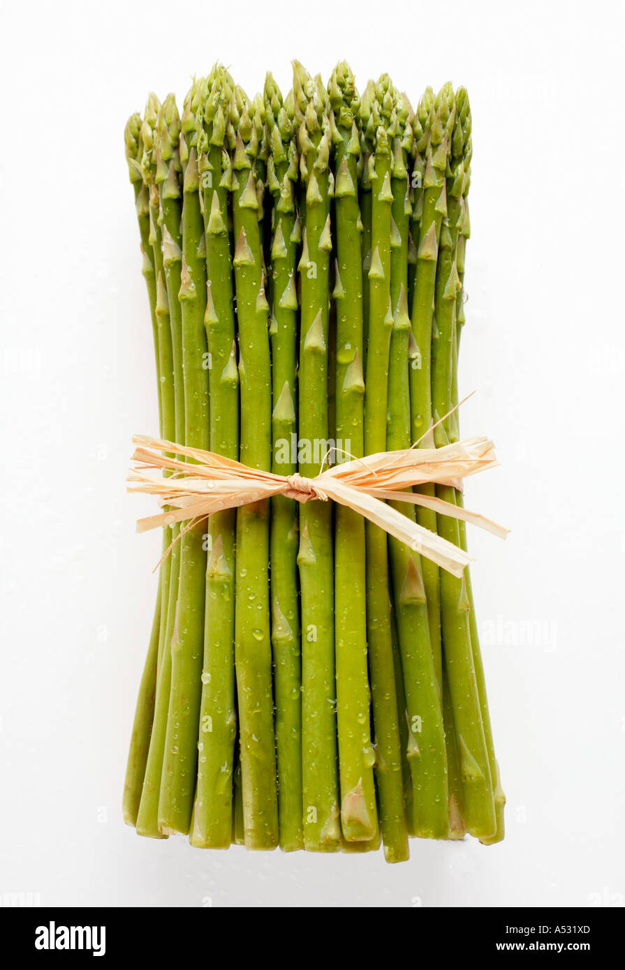 Bündel von grünem Spargel Stockfoto