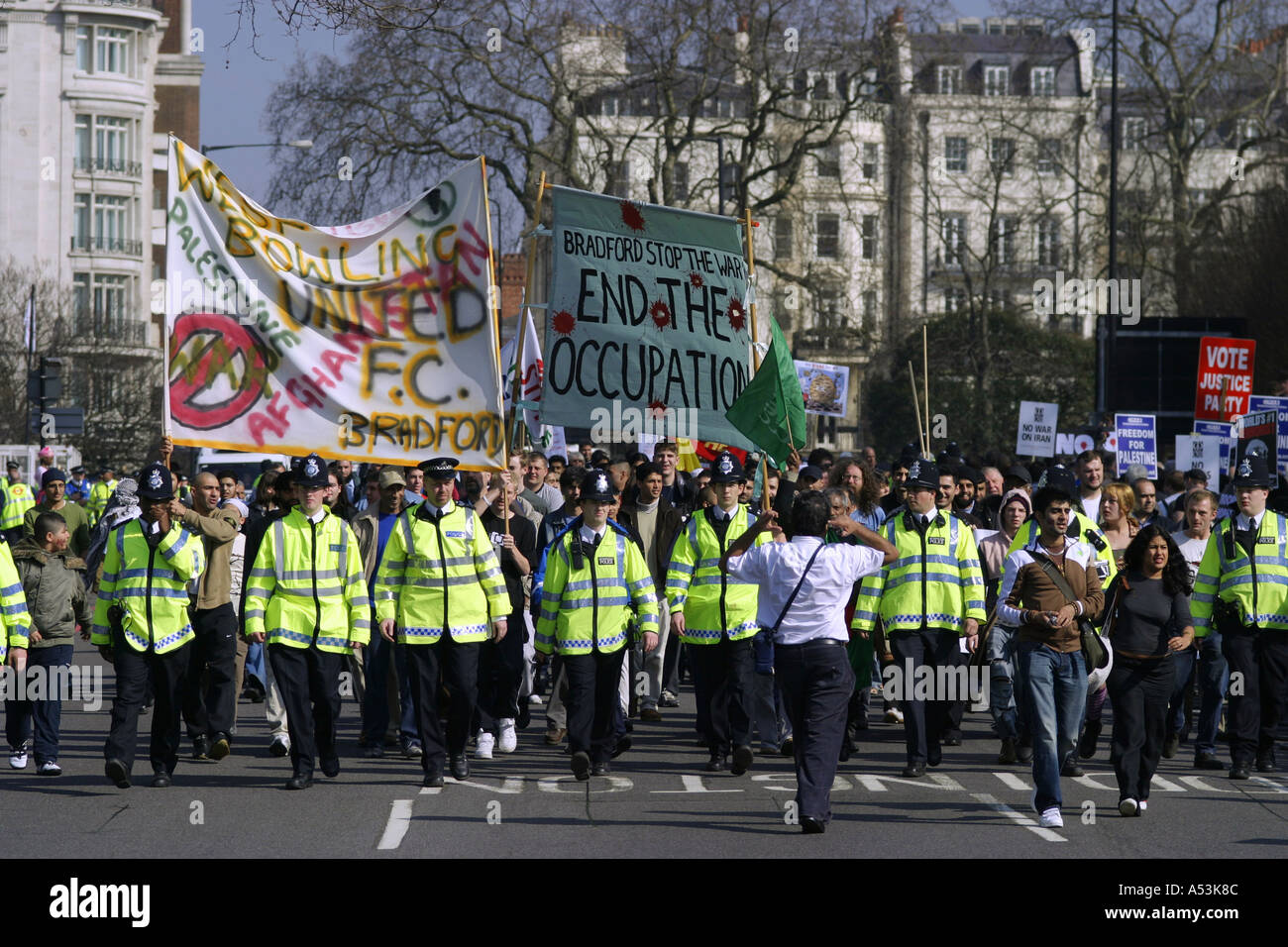 Anti-Krieg-Protest-London-UK Stockfoto