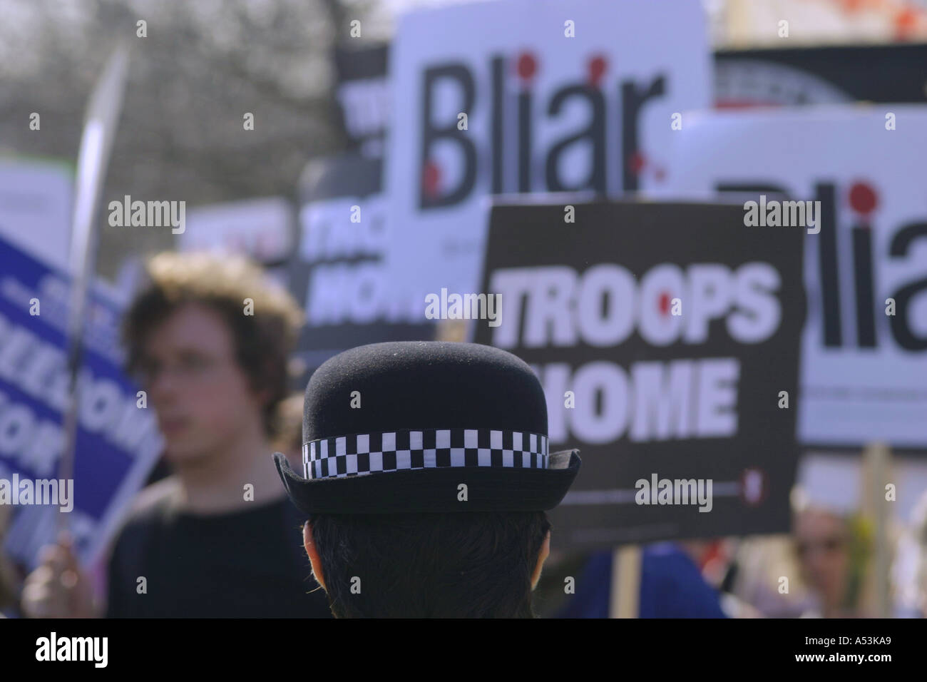 Anti-Krieg-Protest-London-UK Stockfoto