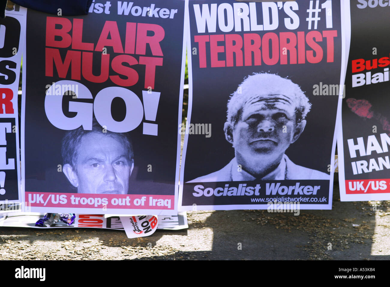 Anti-Krieg-Protest-London-UK Stockfoto