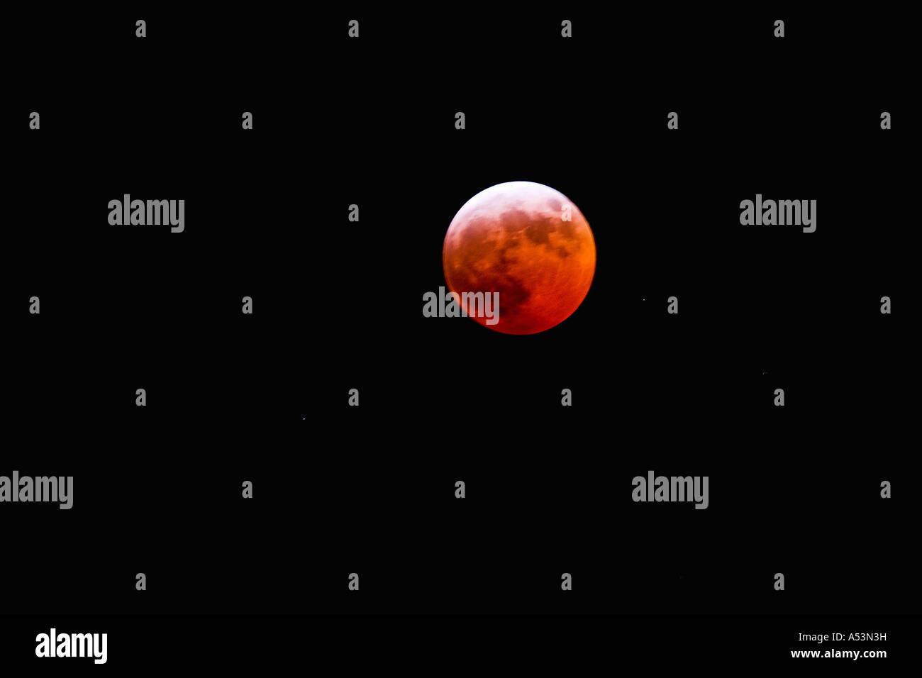Mondfinsternis 3. März 2007 in England UK United Kingdom GB Großbritannien britische Inseln Stockfoto