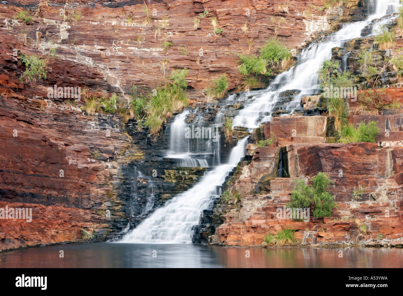 Fortescue fällt Dales Gorge Karijini National Park Pilbara Region western Australien WA Stockfoto