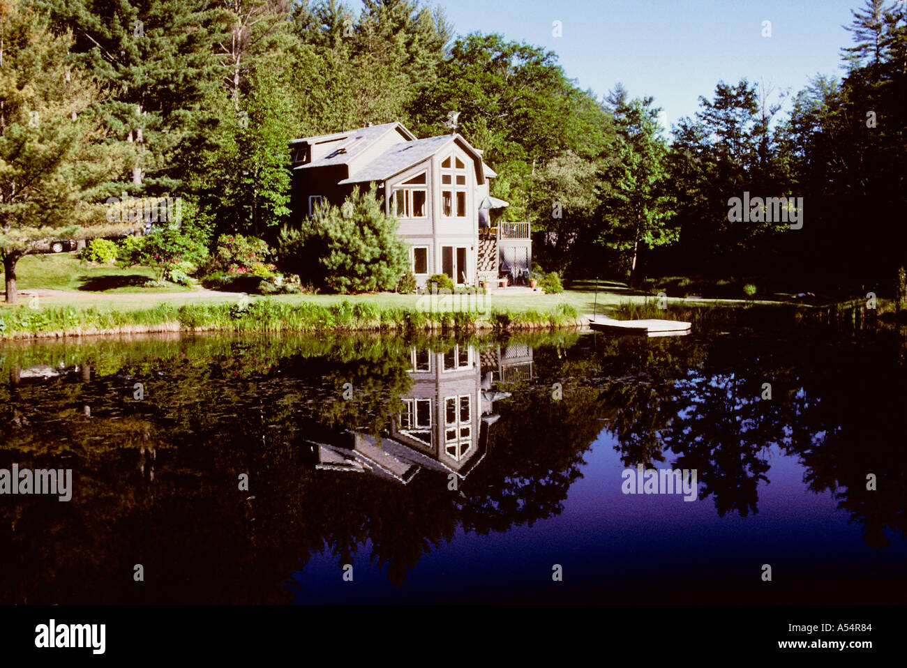 Adirondak Haus Elizabethtown Upper New York State USA Stockfoto